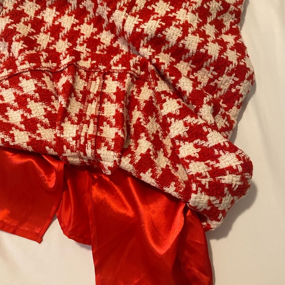 Eva Franco sleeveless houndstooth dress / tweed feel  / sample piece / size 8 - Picture 7 of 11